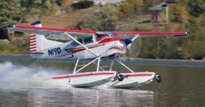 Shark Aviation N19D A185F Seaplane on the step