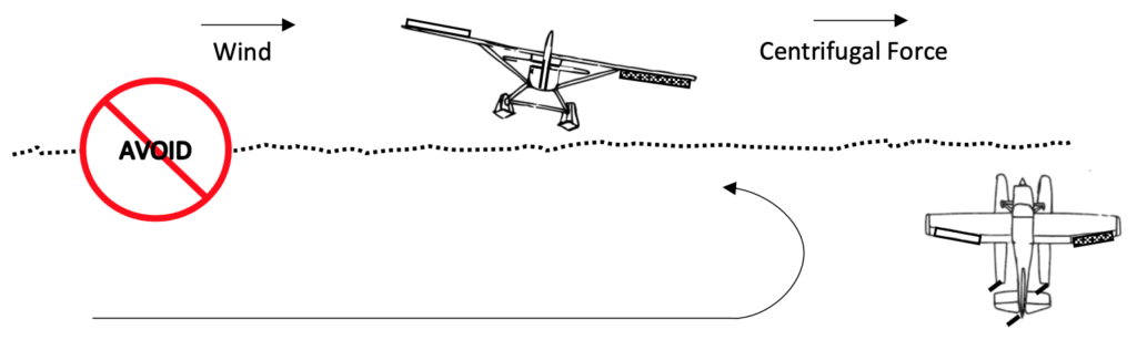 Taxi Operations Water Handling - Step Taxi - Turn